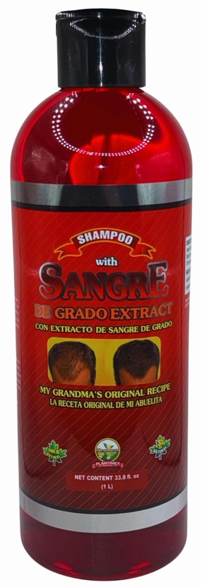 Sangre de Grado arbol Natural Extract Shampoo (Shampoo Extract Sangre de Grado tree) - Jumbo Size 33.8 fl oz - Natural Ingredients with Aloe Vera, Verbena, Coconut Oil - Premium Brand