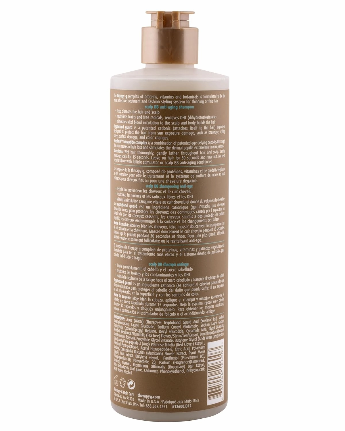 Scalp BB Anti-Aging Shampoo 350ml 12 oz