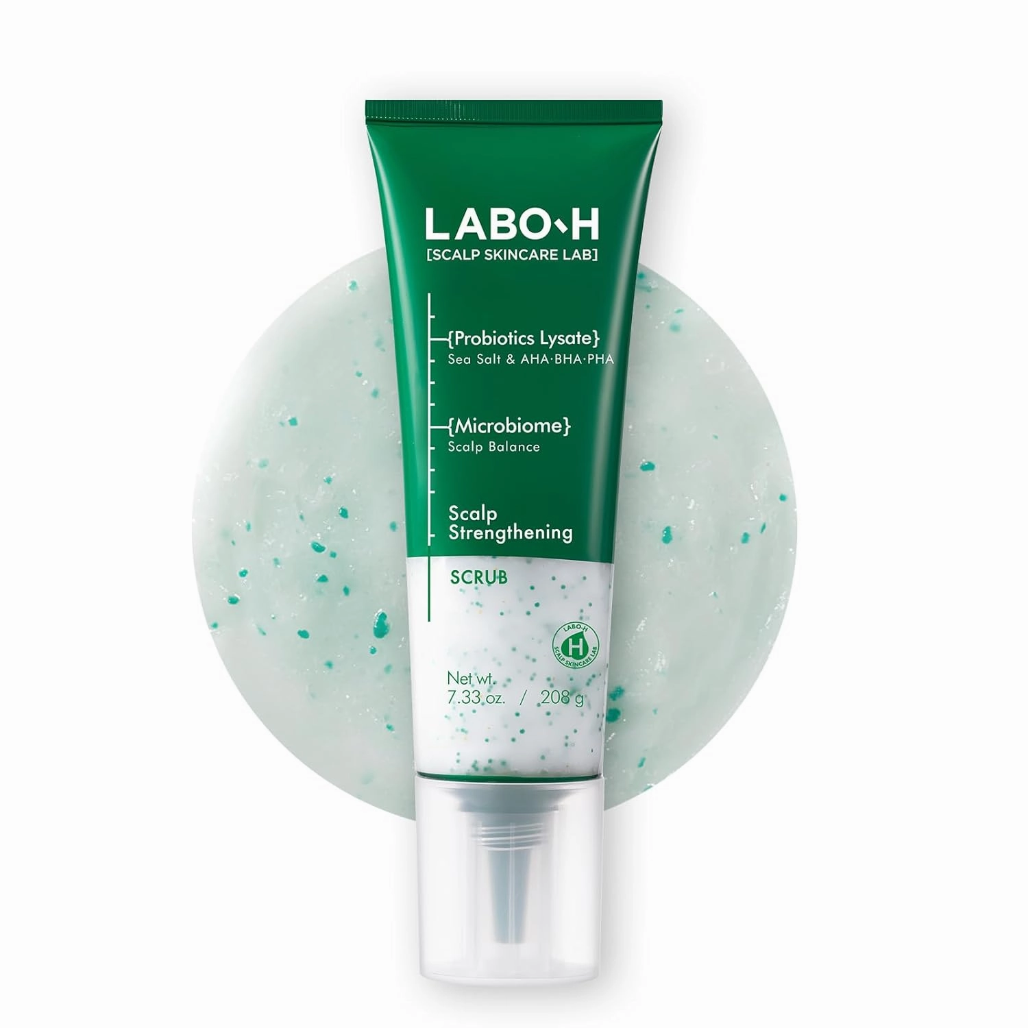 Scalp Strengthening Scrub for Hair Growth & Anti-Loss | Vegan Treatment with Rosemary and Sea Salt, Gentle Moisturizing Exfoliator, Eliminates Build Up & Odor, Sulfate Free, Korean, 7.33 Fl oz.