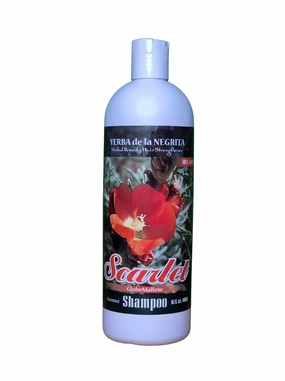 Scarlet Globemallow Herbal Shampoo Natural - YERBA DE LA NEGRITA Coconut Scent- 16 oz