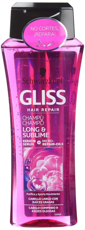 Schwarzkopf Gliss Long & Sublime Shampoo for Long Hair With Tips Open – 250 ml