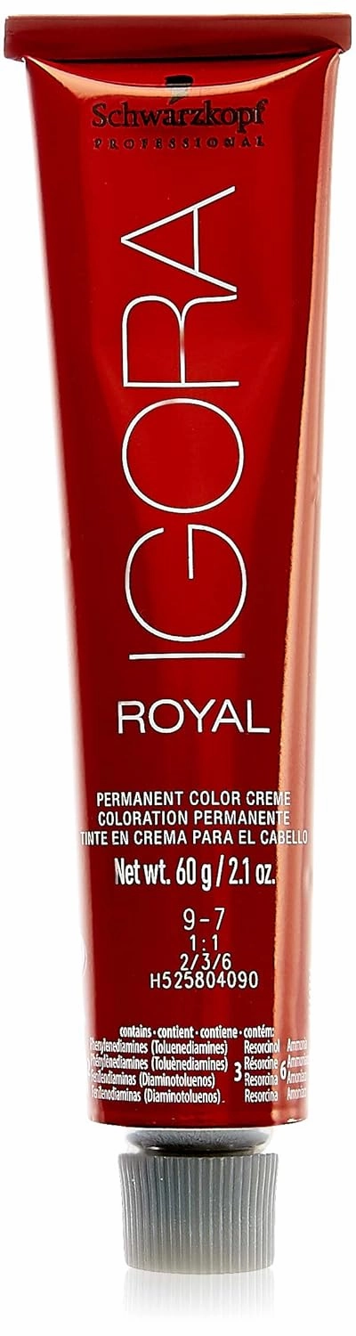 Schwarzkopf Professional Igora Royal Hair Color, 9-7, Extra Light Copper Blonde, 60 Gram