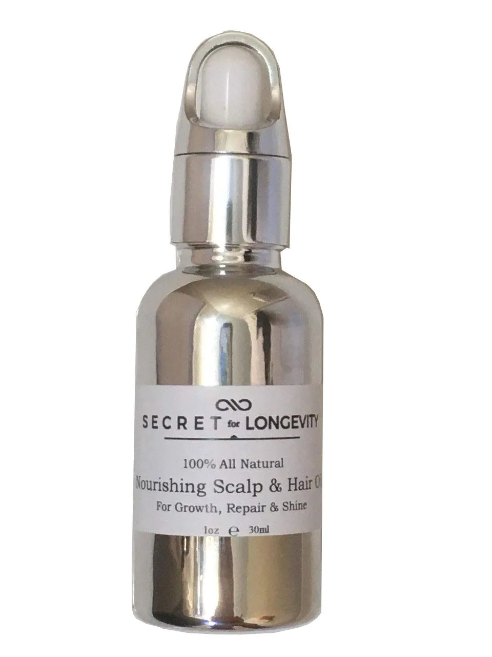 Secret for Longevity 100% All Natural Jojoba, Argan & Jamaican Castor Oil Hair/Scalp/Beard Growth Shine SerumTreatment