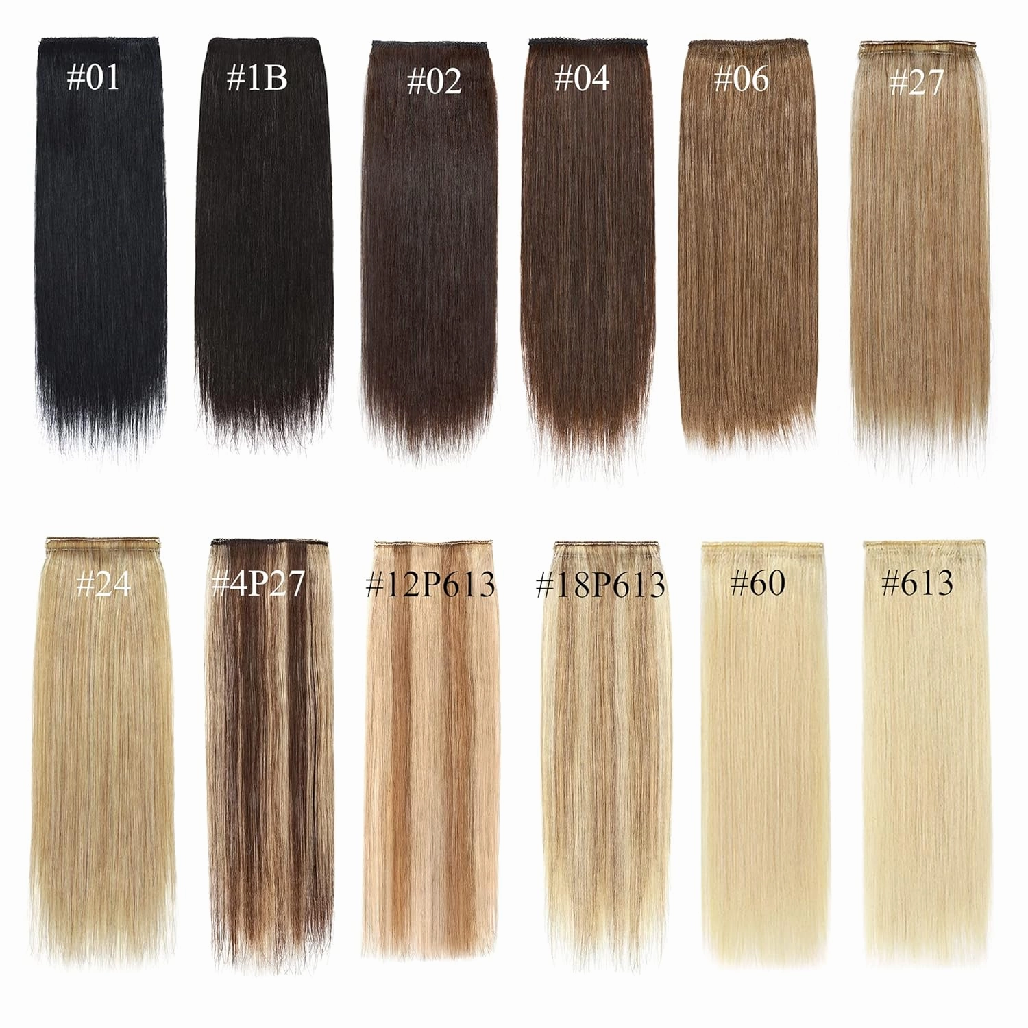 SEGO 2 Pcs Clip in Short Hair Extensions 4 Inch 16g 100% Human Hair Hairpiece Human Hair Toppers for Women With Thinning Hair Adding Hair Volume -#02 Dark Brown