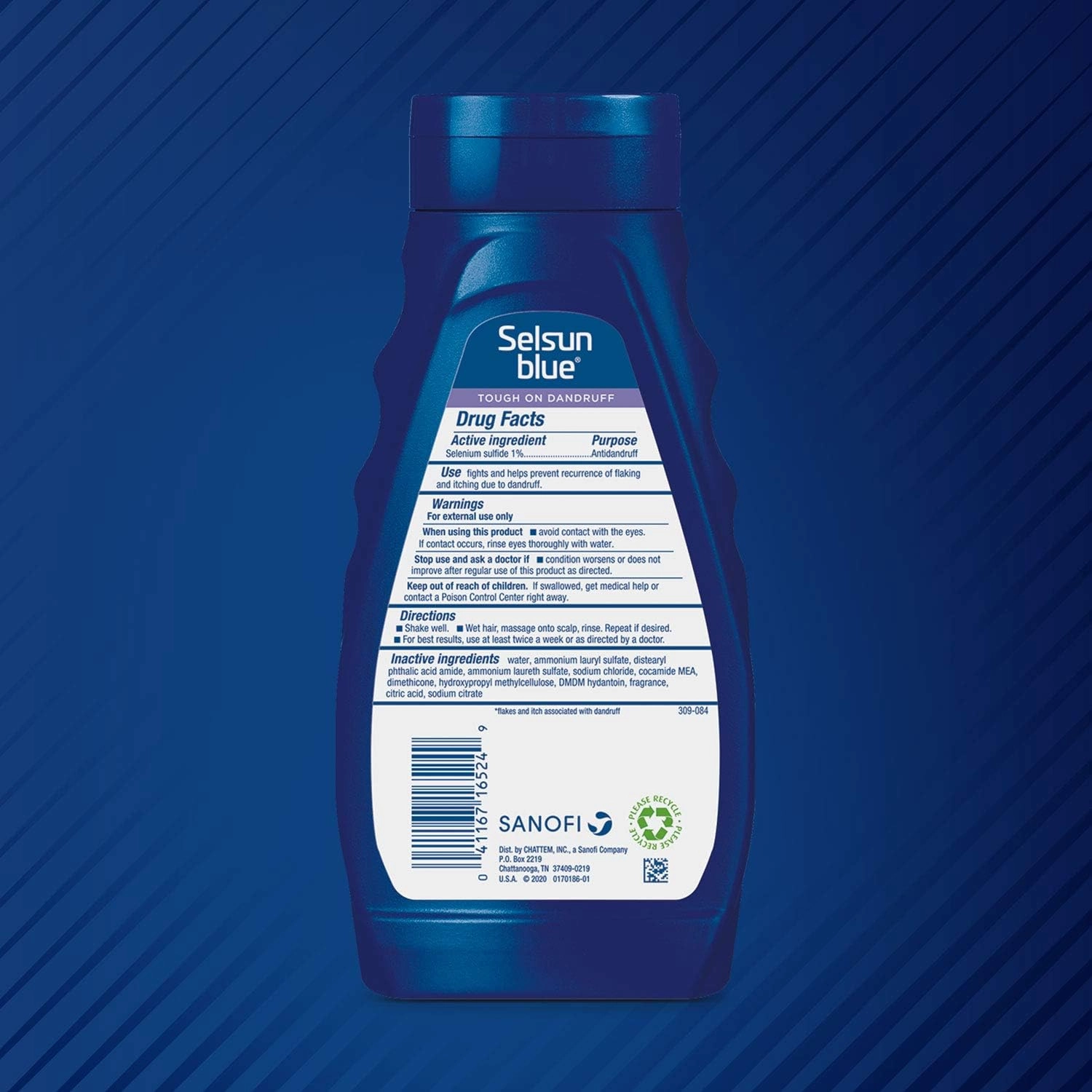 Selsun Blue 2-in-1 Anti-dandruff Shampoo & Conditioner, 11 fl. oz., Maximum Strength 2-in-1 Treatment, Selenium Sulfide 1% (Pack of 2)