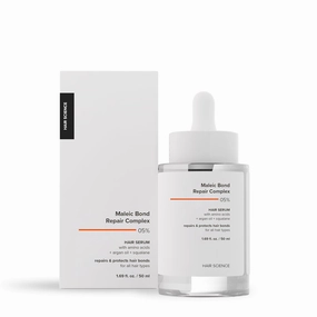 Serum for Repairing Damaged Hair | Maleic Bond Repair Complex 05% Hair Serum with Amino Acids, Argan Oil & Squalane | For Women & Men | For All Hair Types | 50 ml