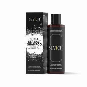 SEVICH 3-in-1 Sea Salt Spray Shampoo, Conditioner & Body Wash for Men | Natural Deep Cleansing & Moisturizing | 200ml for Hair & Skin Care