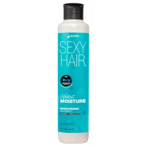 SEXYHAIR I WANT MOISTURE Shampoo/Conditioner, 10.1oz | Tames Frizz | Increases Shine by 60% | All Hair Types