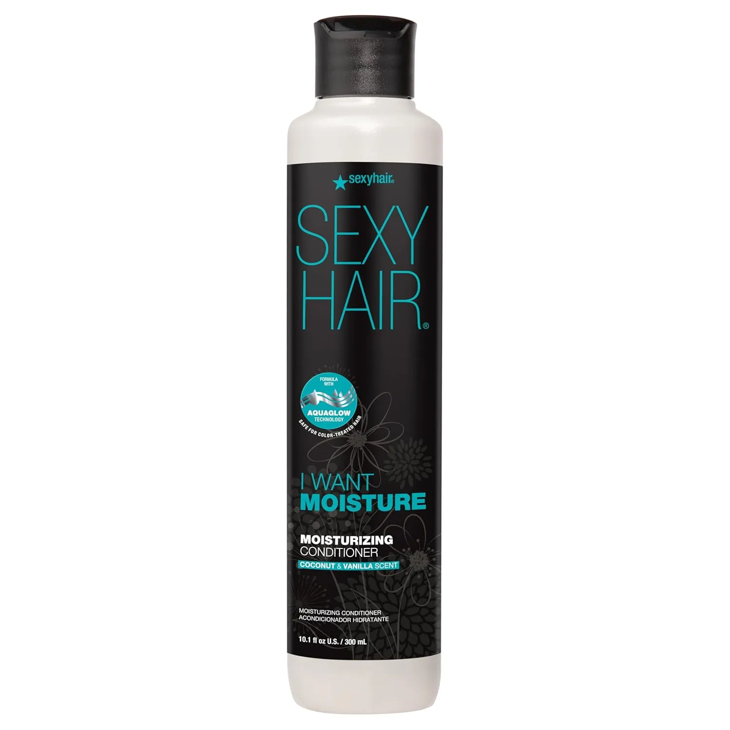 SEXYHAIR I WANT MOISTURE Shampoo/Conditioner, 10.1oz | Tames Frizz | Increases Shine by 60% | All Hair Types