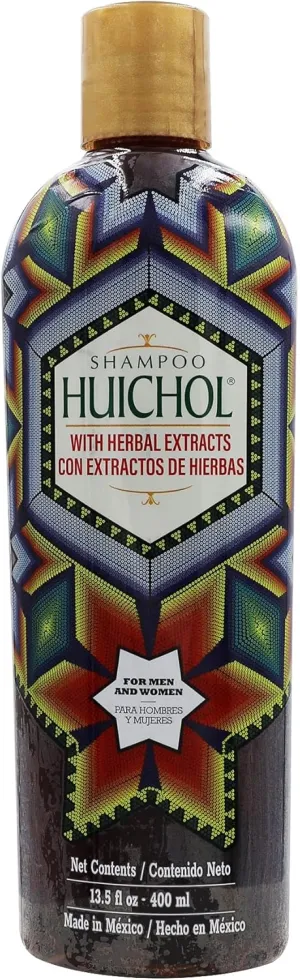 Shampoo del Indio Huichol, Cleansing and Strengthening Shampoo, Organic Ingredients, 14 FL Oz, Bottle.