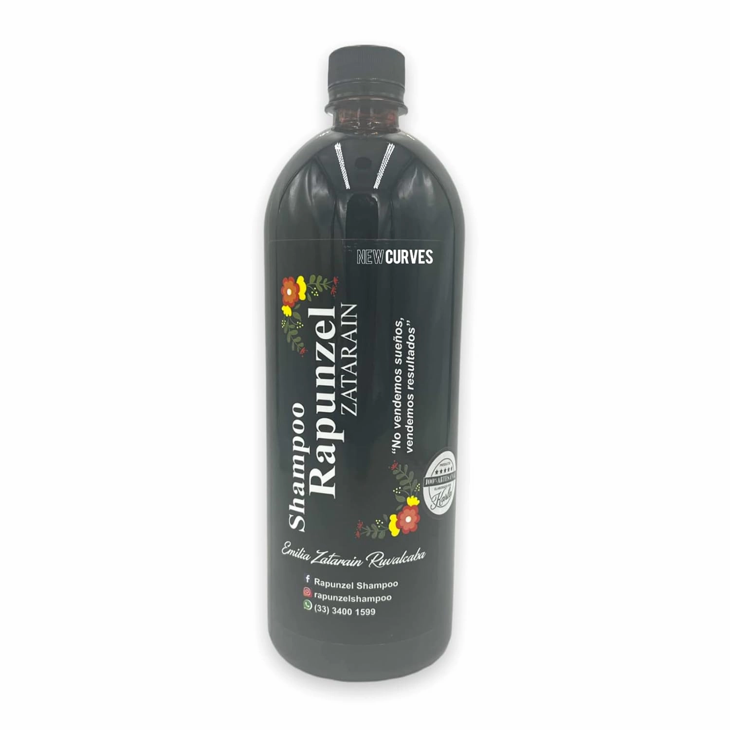 Shampoo 1Lt (33.81 Fl Oz) 100% Natural, Eliminates Frizz | Argan, Coconut Extract. Genuine!