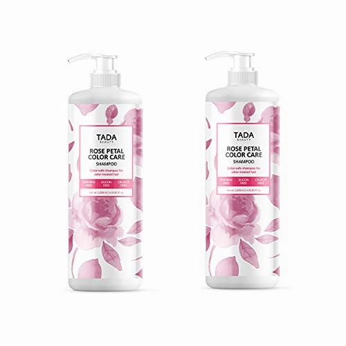Shampoo | Shampoo for Color Treated Hair and Sensitive Scalp | 1000ml (Rose - Color Care, 2PK (33.81 fl oz/ea))
