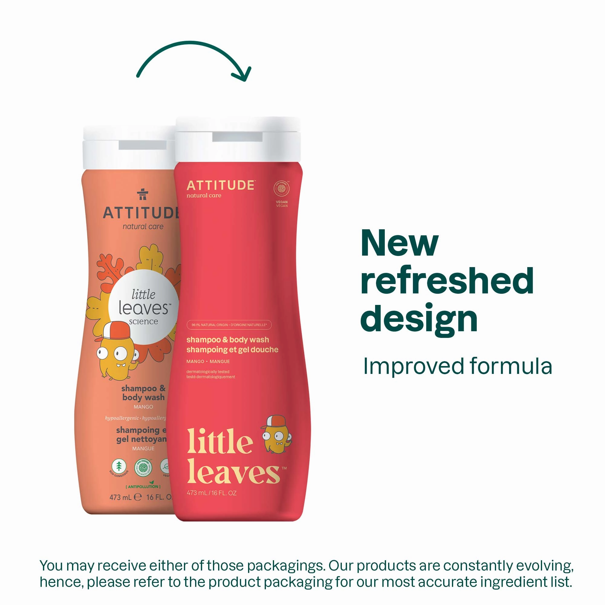 Shampoo and Body Wash 2-in-1 for kids : LITTLE LEAVES™