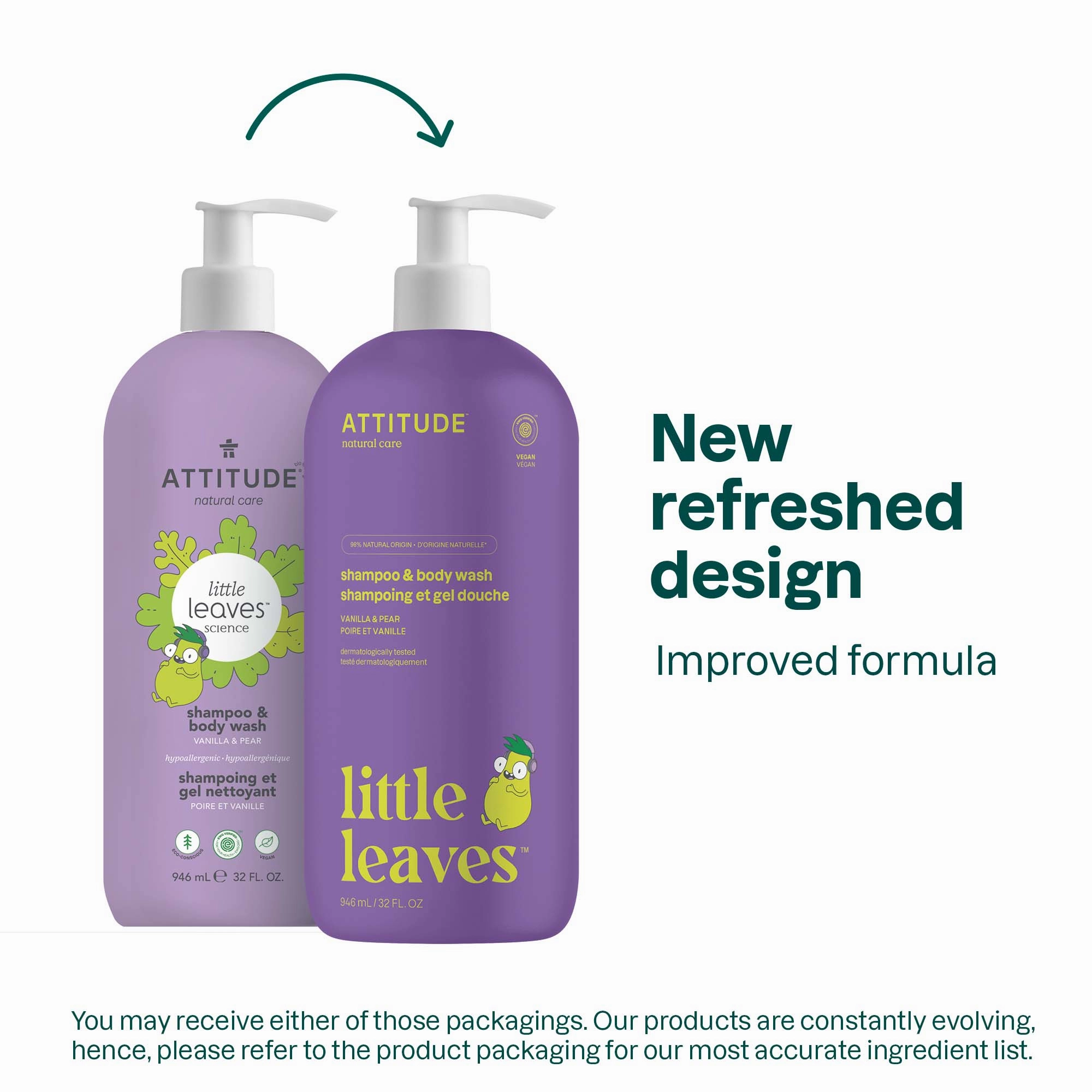 Shampoo and Body Wash 2-in-1 for kids : LITTLE LEAVES™