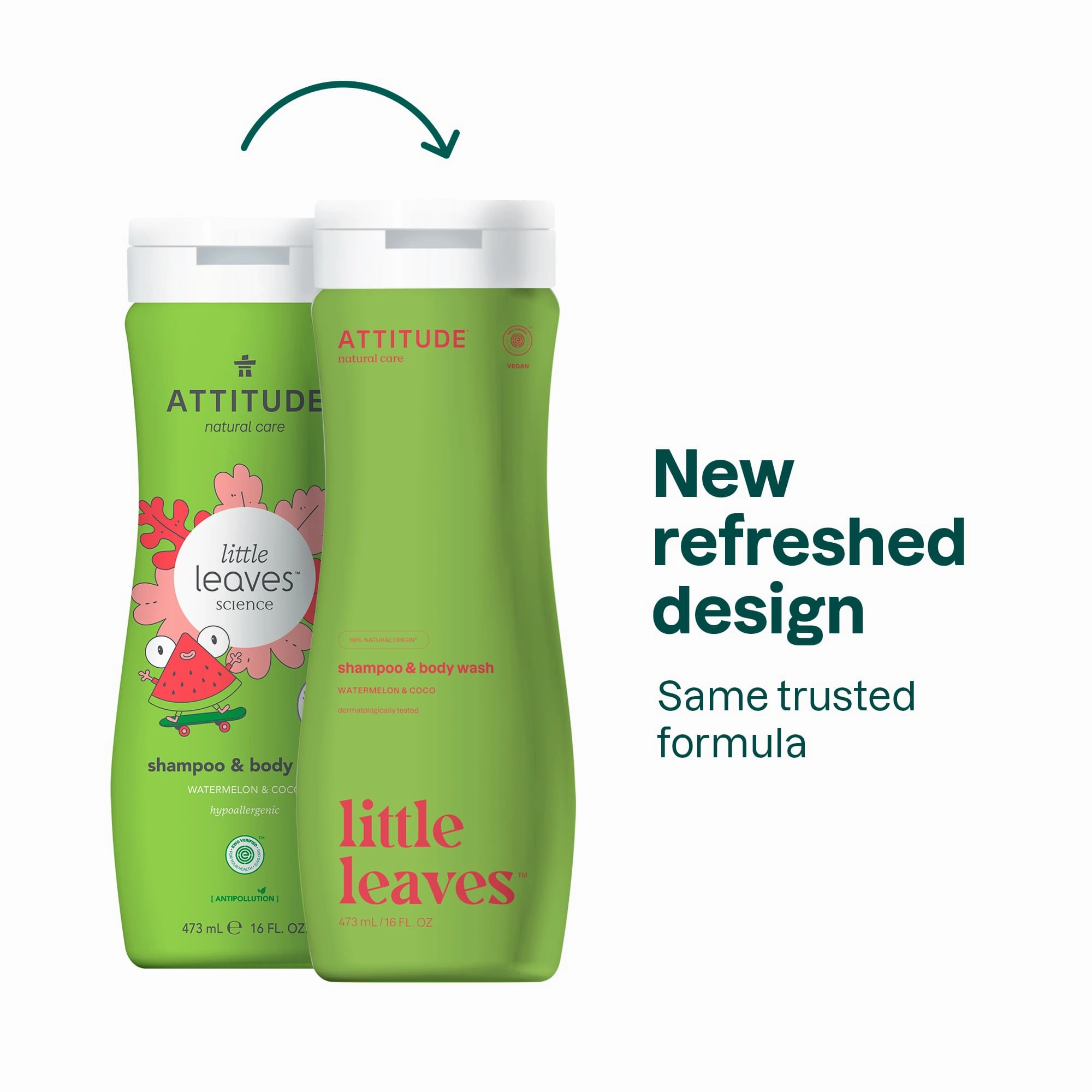 Shampoo and Body Wash 2-in-1 for kids : LITTLE LEAVES™