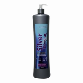 Shampoo Silver Blond Post-Chemical Professional (1000ml) – Professional Line Care for Blonde Hair Line Hair Care Solution- instant de-yellowing shampoo ph 6.0 (Step 1)