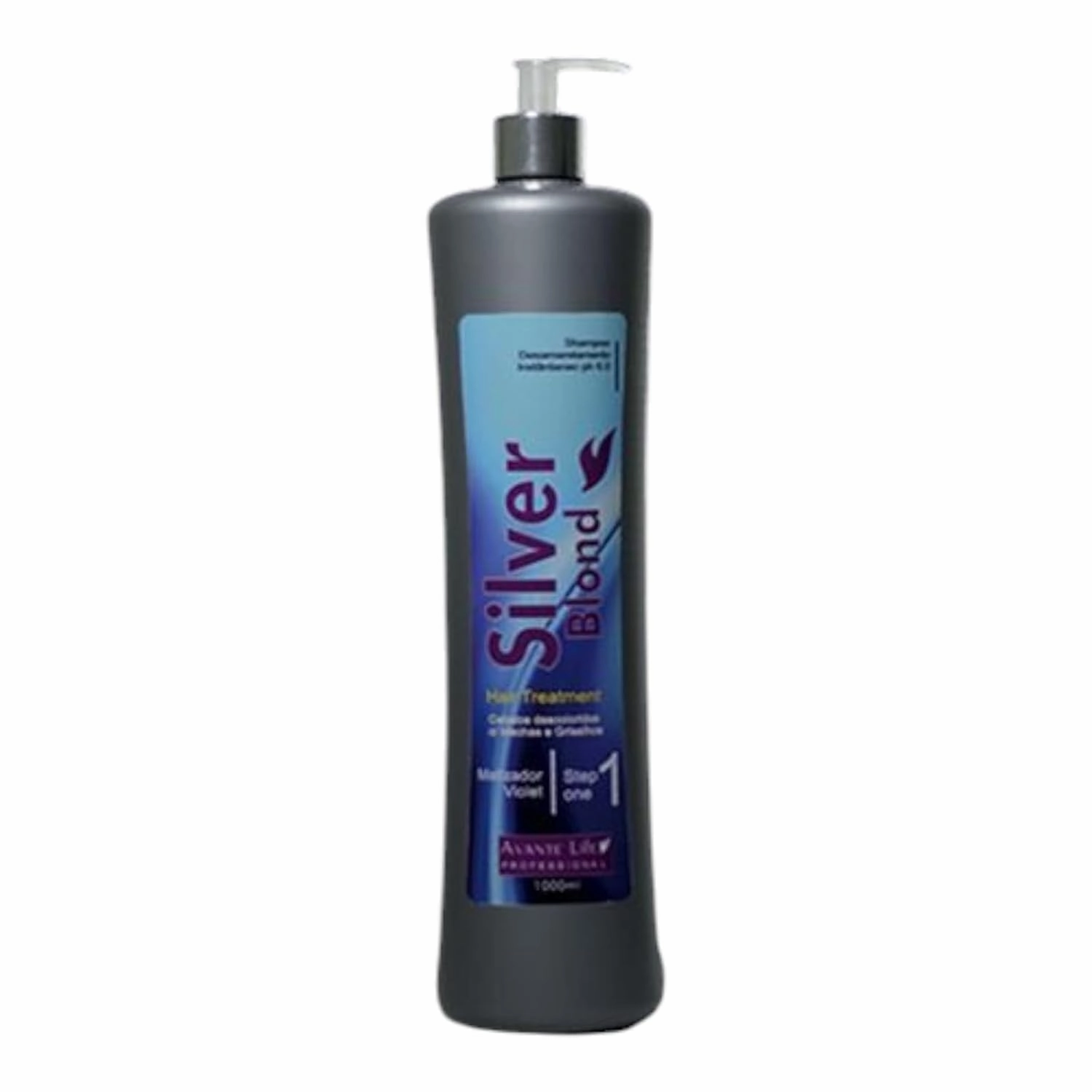 Shampoo Silver Blond Post-Chemical Professional (1000ml) – Professional Line Care for Blonde Hair Line Hair Care Solution- instant de-yellowing shampoo ph 6.0 (Step 1)