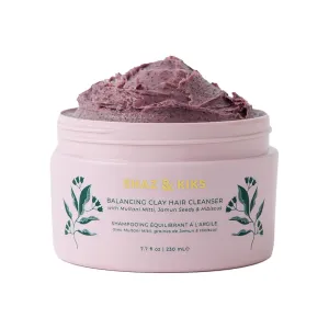 SHAZ & KIKS Balancing Clay Hair Cleanser | Sulfate-Free,Clarifying Shampoo for All Hair Types | Strengthen Roots and and Reduce Hair Shedding with Indian Clay and Hibiscus