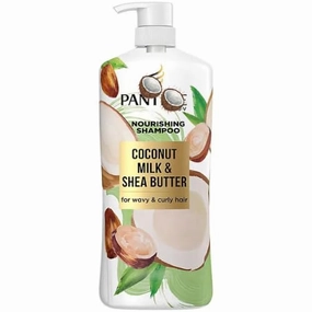 Shea Butter and Coconut Milk SHAMPOO, 38.2 fl oz – Deep Moisture for Curly, Wavy & Dry Hair – Nourishing, Frizz Control, Sulfate-Free Hydrating Shampoo for Shine & Softness