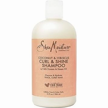 Shea Moisture Coconut & Hibiscus Curl & Shine Shampoo 13oz