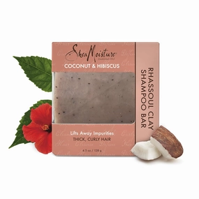Shea Moisture Coconut and Hibiscus Rhassoul Clay Shampoo Bar, 4.5 Ounce