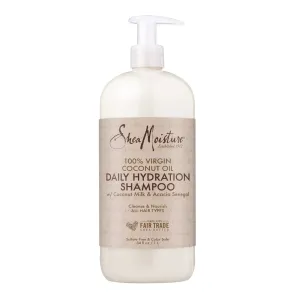 SheaMoisture 100% Virgin Coconut Oil Milk Daily Hydration, Shampoo, 34 FL OZ