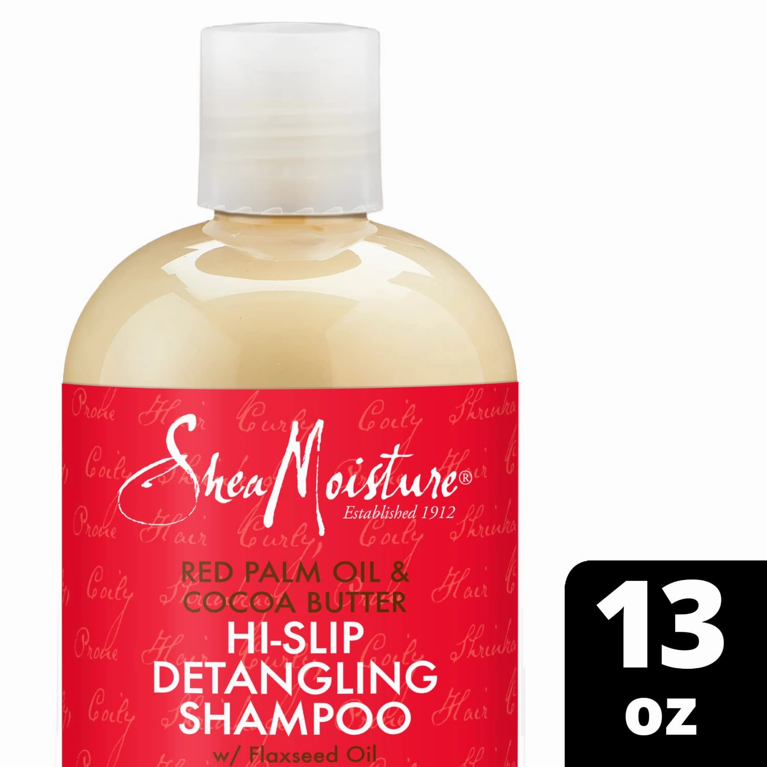 SheaMoisture Raw Shea Butter, Red Palm Oil & Cocoa Butter Shampoo for Curly Hair, Formulated for Shrinkage-Prone Hair,Detangling,13.5 Fl Oz, Pack of 4