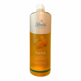 Shelo Nabel Papa Shampoo, Strengthening Hair Treatment with Potato Extract, Linseed and Calendula, 32 fl oz
