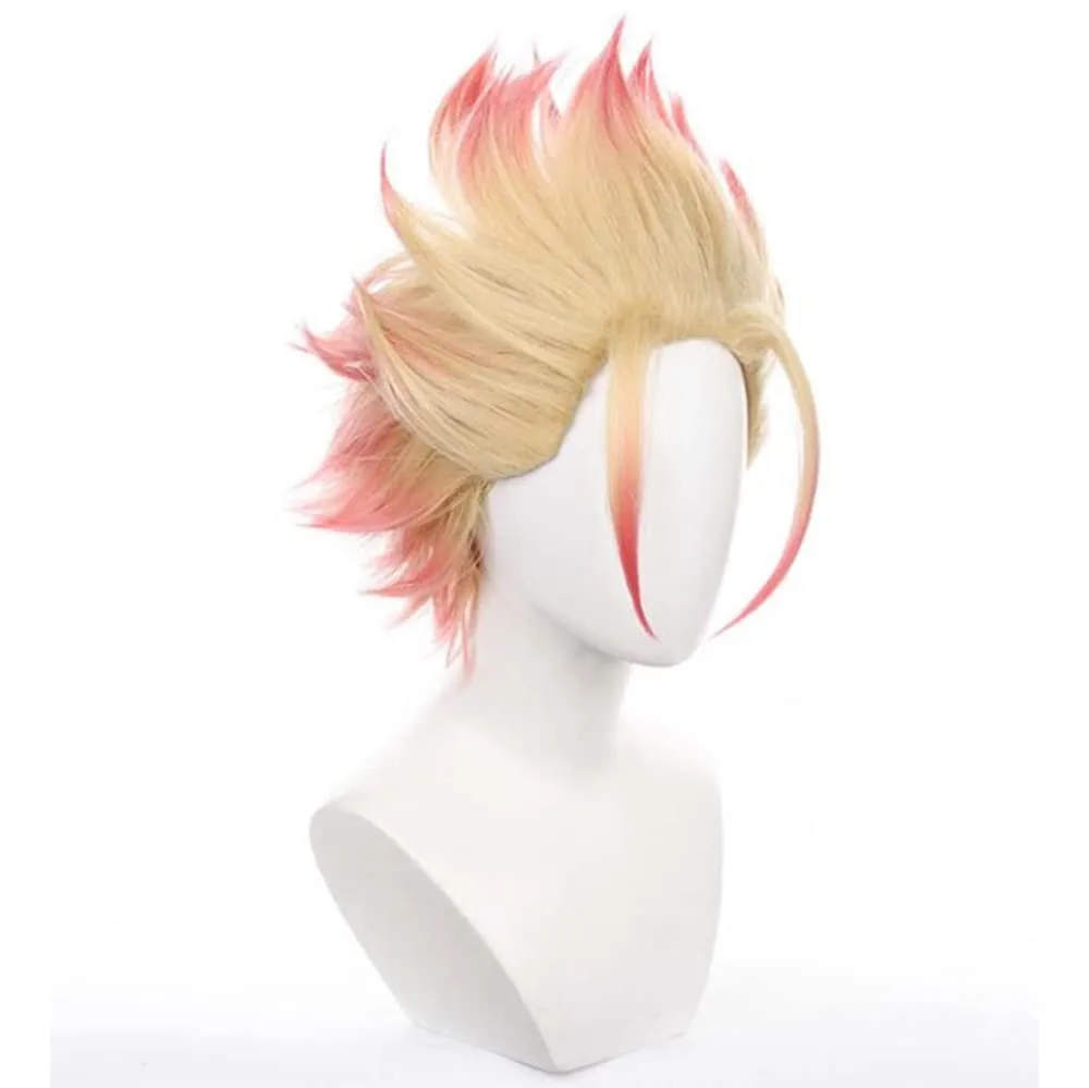 Shidou Ryusei Cosplay wig Dyed short hair with reverse warping 30cm Cos Wig Claret Braid Hair (Shidou Ryusei)