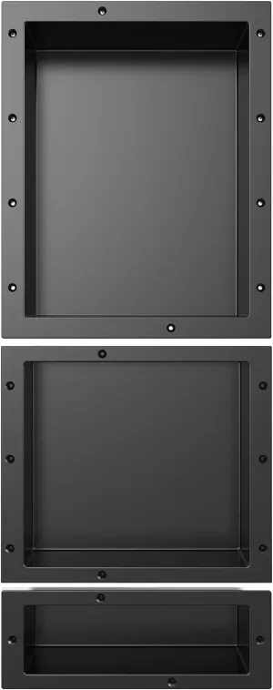 Shower Niche SMC Material 40(20 14 6) X16in Niche for Shower Wall Shower Niches Ready for Tile Shower Niche Shelf Black
