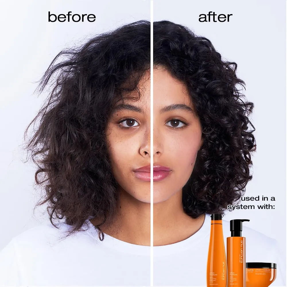 Shu Uemura Urban Moisture Deep Hydration Shampoo - Intensely Nourishes and Cleanses, Reduces Frizz and Adds Shine