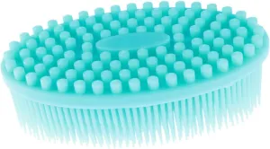 Silicone Shower Brush for Skin Exfoliation Ergonomic Massage Pad Dense Spike Design for Deep Cleaning for All Skin Types Family Bathing Essential