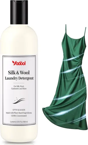 Silk & Wool Laundry Detergent, Cashmere Detergent, Double Concentrated Cashmere Shampoo, Compatible With Silk, Wool, Cashmere Delicate Wash, Soft And Comfortable,16.91 Fl Oz/500 Ml