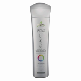 Silver Ash Blonde Hair Blue Toning Mask | Eliminates Brassiness | Neutralizes Yellow & Orange Tones | Paraben, Ammonia & Sulfate Free | Pro-Vitamin B5, Olive Oil & Honey (Azul Plata) 10.1 Fl