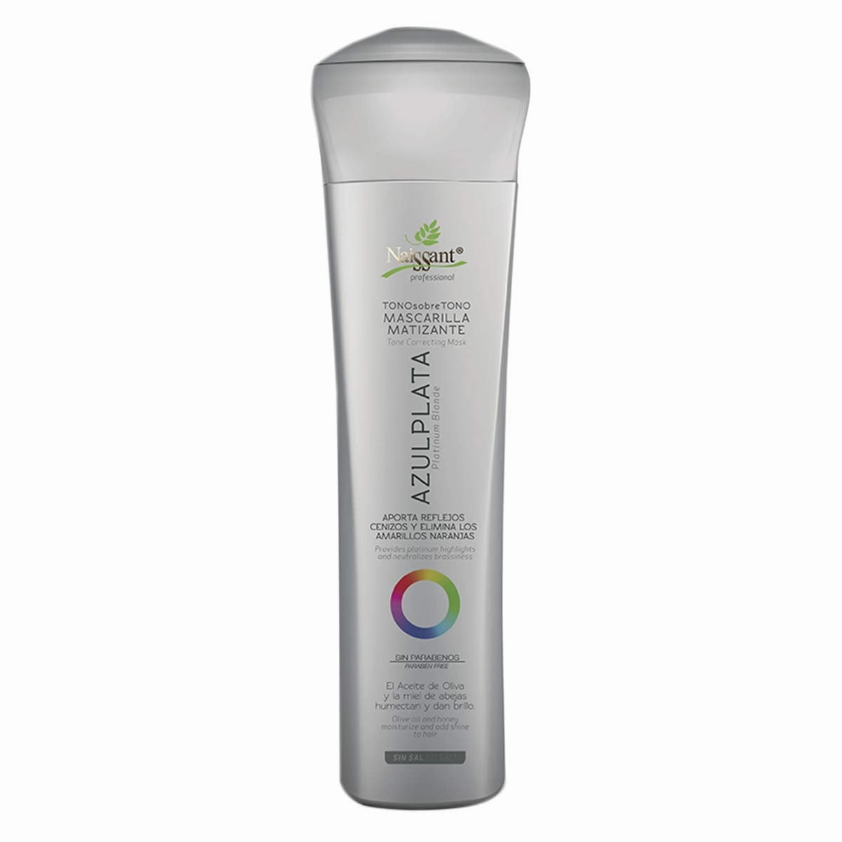 Silver Ash Blonde Hair Blue Toning Mask | Eliminates Brassiness | Neutralizes Yellow & Orange Tones | Paraben, Ammonia & Sulfate Free | Pro-Vitamin B5, Olive Oil & Honey (Azul Plata) 10.1 Fl
