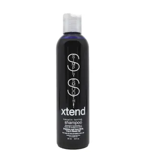SIMPLY SMOOTH Xtend Keratin Toning Shampoo Color Depositing Purple Shampoo Brighten & Tone Blonde, Silver & Gray Hair Color Prevents Brassy & Yellow Tones For Color Treated Hair 8.5 Oz.