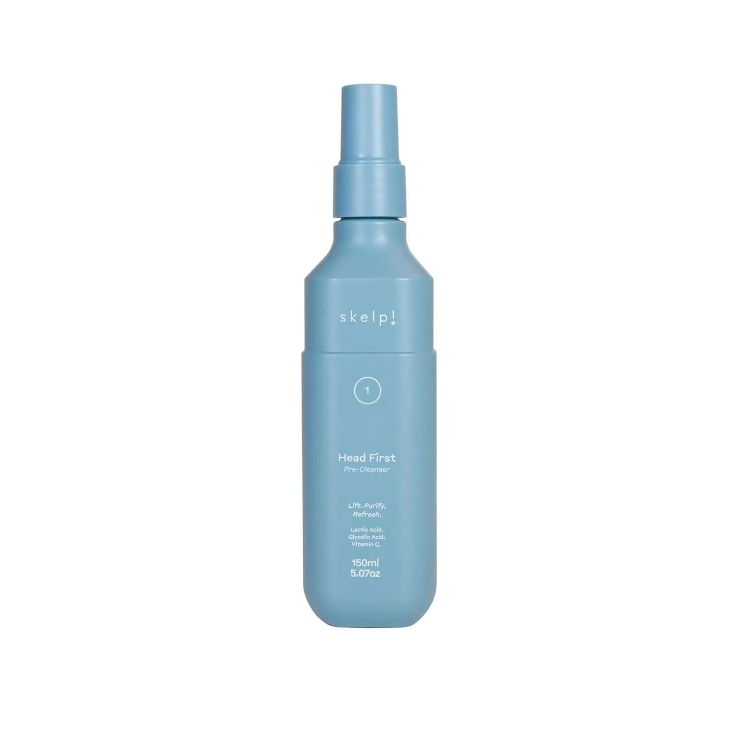 skelp!™ Head First Pre-Cleanser – Lightweight, Deep-Cleansing Scalp Treatment with Vitamin C, Lactic Acid, Glycolic Acid, and Fruit Extracts to Remove Build-Up and Prepare Hair for Shampoo, 5.07oz