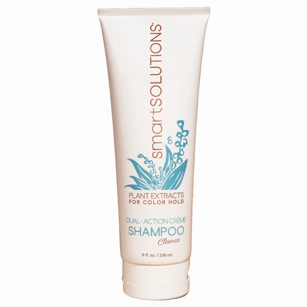 smartSOLUTIONS Dual-Action Creme Shampoo | Sulfate, Paraben & Sodium Chloride Free | Color Safe & Chemically Treated Hair Safe (8 fl oz)