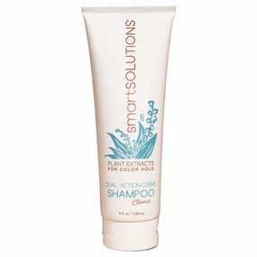 smartSOLUTIONS Dual-Action Creme Shampoo | Sulfate, Paraben & Sodium Chloride Free | Color Safe & Chemically Treated Hair Safe (8 fl oz)