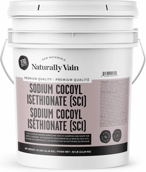 Sodium Cocoyl Isethionate SCI Powder, Mild Coconut-derived Surfactant for Making Bar Soap, Shampoo Bars, Bath Bombs, DIY Cosmetics, Skin Care, Hair Care, Body Wash Product(50Lbs)