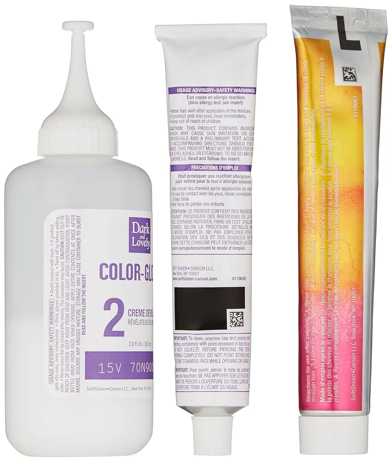 SoftSheen-Carson Dark and Lovely Color-Gloss Ultra Radiant Color Crème, Rich Black