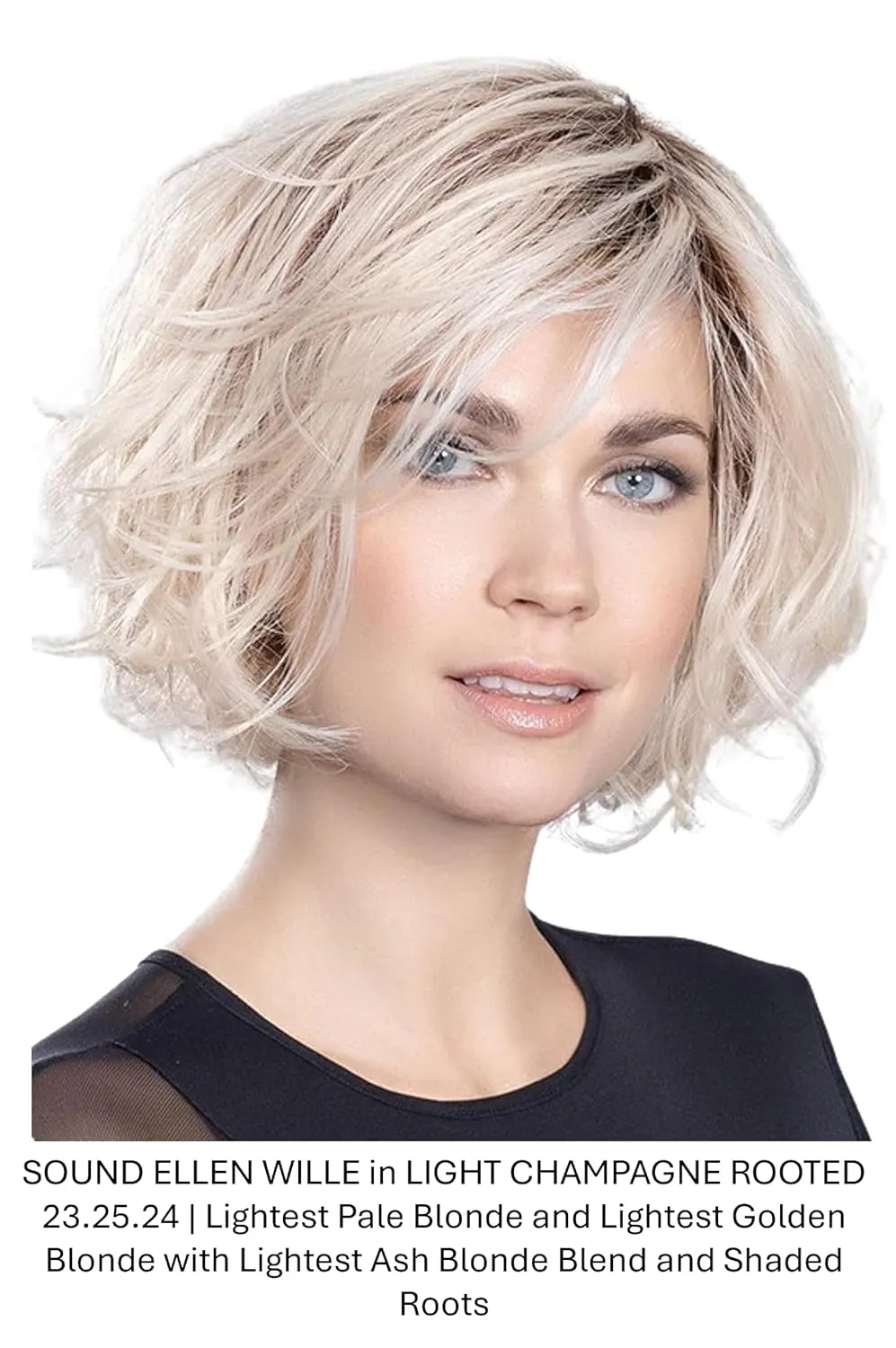 Sound Lace Front Mono Part Heat Friendly Synthetic Petite Avg Wig 3PC Bundle: Wig, 4oz Enriched Shampoo and Comb (Tobacco Rooted 12.26.27)