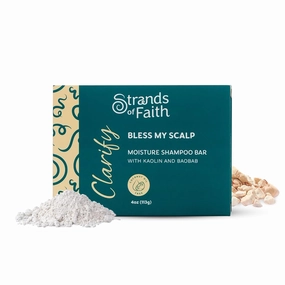 Strands of Faith Clarify Non-Stripping Moisturizing Shampoo Bar | Infused with Natural Ingredients | Give Your Strands the Deep Cleanse | Perfect for Locs and Dry Hair | 4 Oz (Shampoo Bar)
