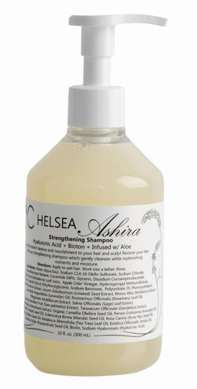 Strengthening Shampoo, Hyaluronic Acid, Biotin, Infused with Aloe, Gently Cleanses and Helps Strengthen Weak and Damaged Hair, Sulfate Free,10 fl. oz.