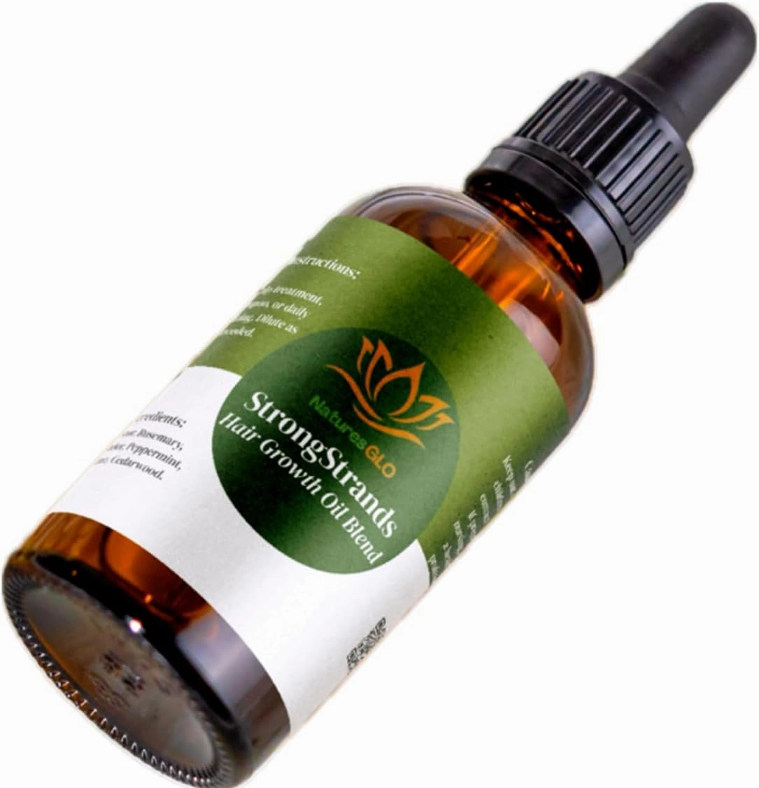 StrongStrands Hair Growth Oil Blend – Natural Essential Oil Treatment with Castor, Lavender, Peppermint, Cedarwood, Rosemary & Thyme – Boosts Hair Growth, Strengthens Roots & Nourishes Scalp
