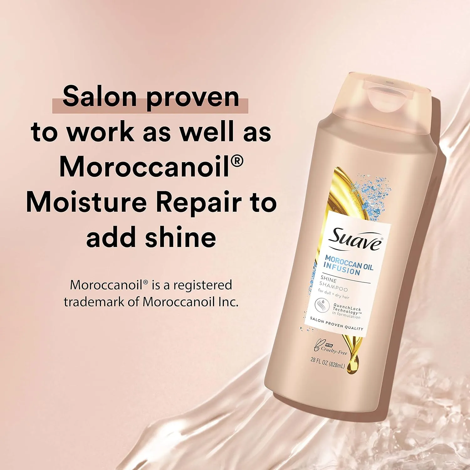 Suave Professionals Shine Shampoo Moroccan Infusion 28 Oz(Pack of 4)