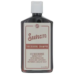 Suavecito Hair Thickening Shampoo With Niacinamide For Thinning Hair - Vitamin B3 Shampoo Repairs Damaged Hair, Improves Health And Fights Hair Loss