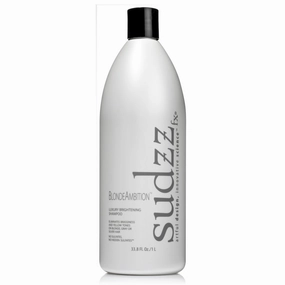 SUDZZFX Blonde Ambition Luxury Brightening Shampoo for Men & Women - Sulfate Free for Color-Treated, Gray & Blonde Hair - Travel Size - 33.8 Fl Oz