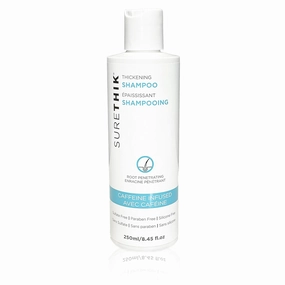 SURETHIK Hair Thickening Shampoo - With Caffeine & Nourishing Oils - Sulfate, Paraben & Silicone Free (250ml)