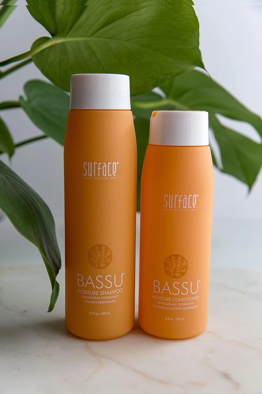 Surface Hair - Bassu Moisture Shampoo - Cleanses, Moisturizes, and Provides Sulfate Free Shine